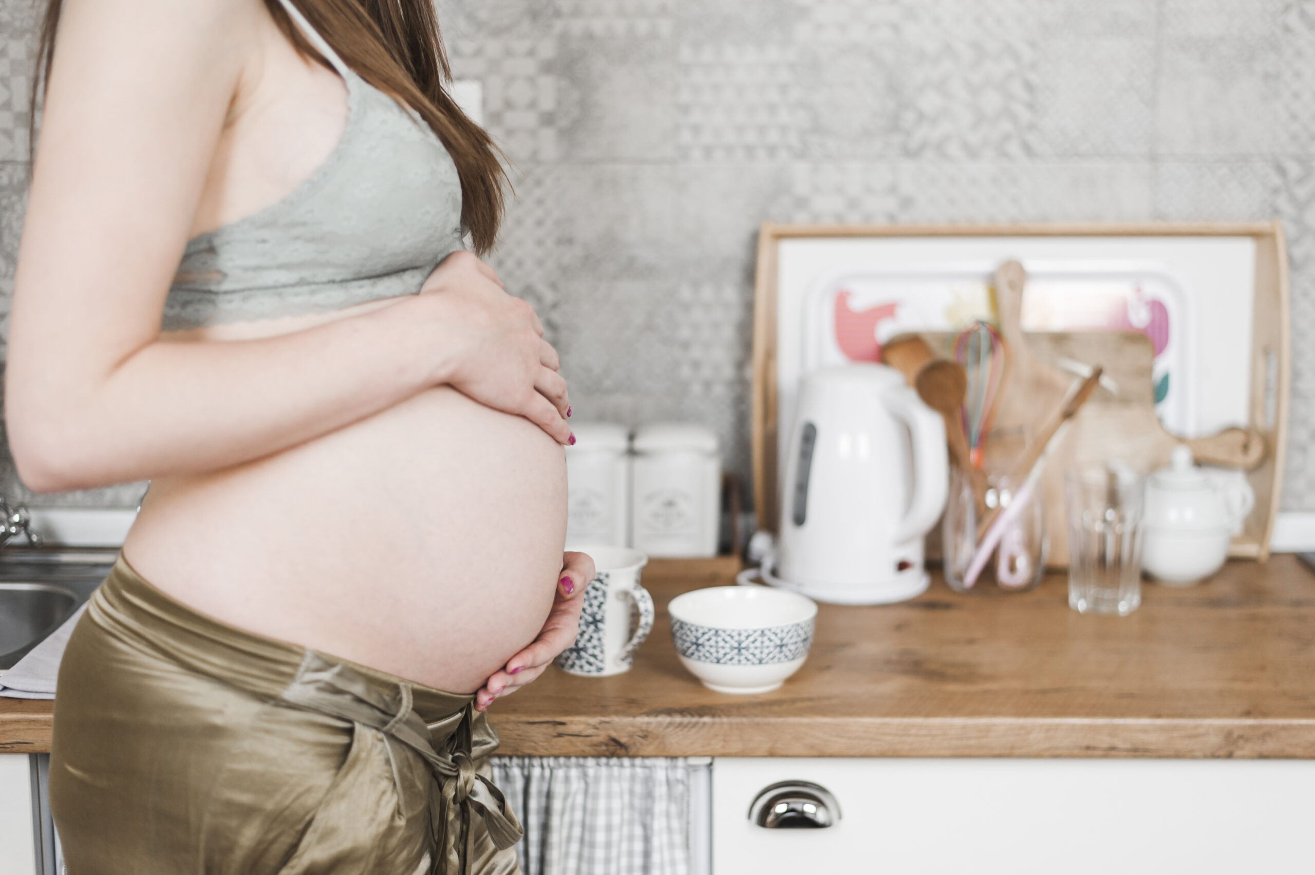 mulher durante a gestação